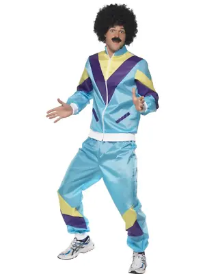 80's Height Of Fashion Costume Scouser Shell Suit Mens Fancy Dress Outfit • £21.99