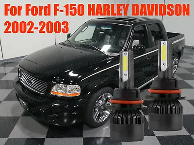 LED F-150 HARLEY DAVIDSON 2002-2003 Headlight Kit 9007 HB5 Bulbs Hi-Low Beam • $26.06