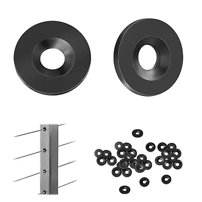 20 Pack Black Cable Railing Kit Protector Sleeves T316 Stainless Steel Cable Ra • $26.54