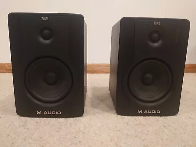 PAIR Of M-Audio Studiophile BX5D2 Powered Studio Monitor Speakers • $85