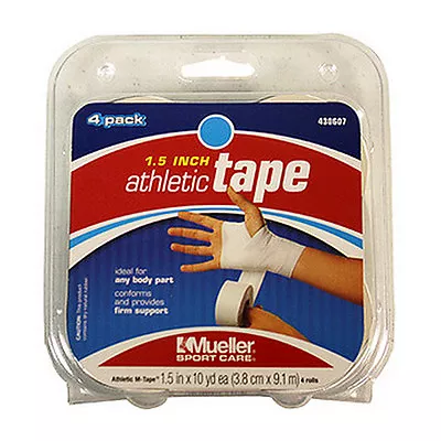 Mueller M Athletic Tape (4 Rolls/Pack) 1.5  X 10 Yd Each • $19.71