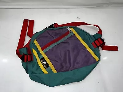 Vintage 1990's Sierra Designs Designs Waist Bag Fanny Pack Green Red Yellow Blue • $29.98