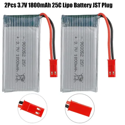 $30.39 • Buy 2Pcs 3.7V 1800mAh 25C Lipo Battery JST Plug USB Charger For Quadcopter RC Drone