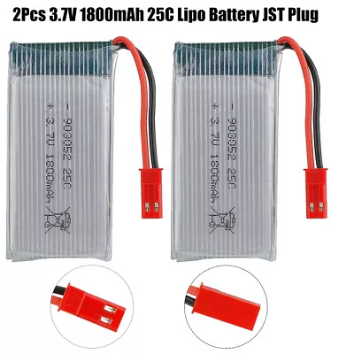 $30.39 • Buy 2Pcs 3.7V 1800mAh 25C Lipo Battery JST Plug USB Charger For Quadcopter RC Drone