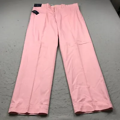 Polo Golf Ralph Lauren Pants Mens 36x30 Pink Links Fit Cotton Casual Preppy NWT • $49.99