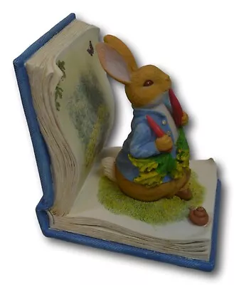 Beatrix Potter Barnes & Noble Heavy Blue Peter Rabbit Book End - Easter Decor • $23.45