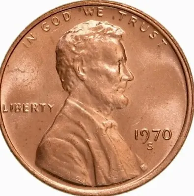 1970 S BU Lincoln Penny Obw Gem BU  • $2.28