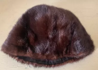 1950's Famous Bar French Room Women's Brown Mink Hat EUC • $19.80