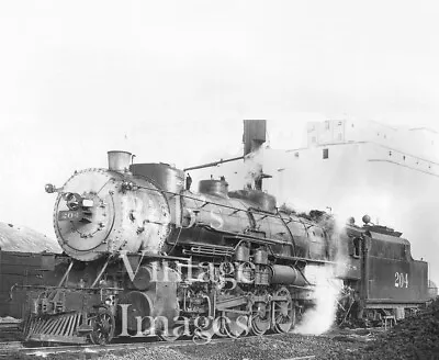 Kansas City Southern Railroad Photo Steam Locomotive 204 2-10-2  KCS Train • $8.48