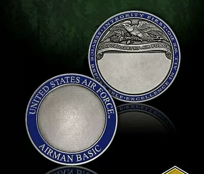 Air Force Airman Basic Engravable 1.75   Challenge Coin • $34.99