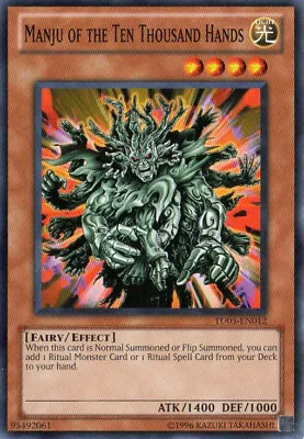 YGO-1x-Near Mint-Manju Of The Ten Thousand Hands - TU05-EN012 - Common - Unlimit • $1.03