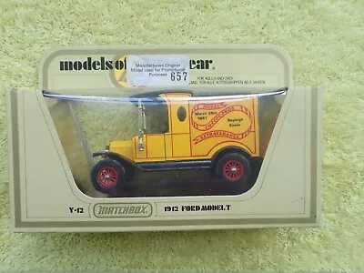 Matchbox Models Of Yesteryear Ford Model T Van Camberley News 75th Y-12 Code 2 • £25