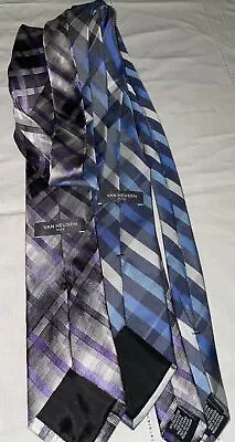 Van Heusen Flex Ties For Men Multicolored Blue/purple/White • $15