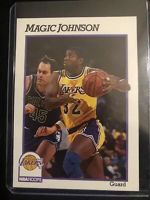 1991 Magic Johnson #101 MBA Hoops Los Angeles Lakers NBA Basketball Card • $2.75