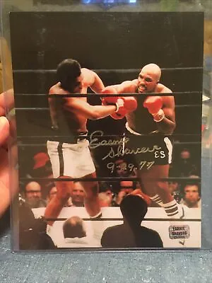 Ernie Shavers Vs. Muhammed Ali 8x10 Autographed Photo - Boxing 9/29/77 • $40