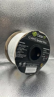 GearIT Outdoor Speaker Wire 12AWG 100 FEET ULCMCL2 In Wall Rated • £32.99