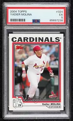 2004 Topps Yadier Molina #324 PSA 5 Rookie RC • $0.99