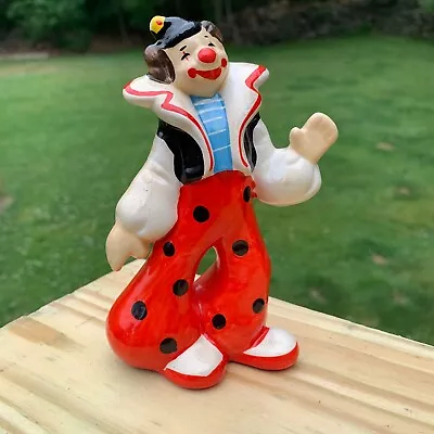 Vintage Ceramic Handpainted Circus Clown Figurine  • $8.99