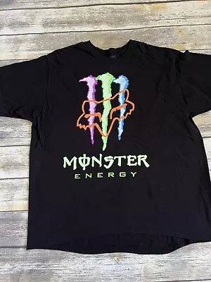 Fox Racing Monster Energy T Shirt Adult Black 2XL (runs Small) • $29.99