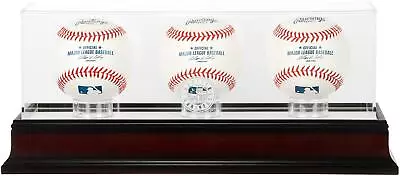 Seattle Mariners Mahogany 3-Baseball Display Case • $71.99