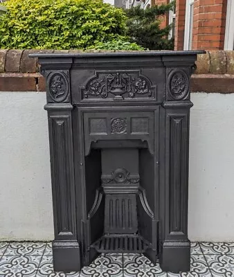 Art Nouveau Floral Victorian/Edwardian Cast Iron Bedroom Fireplace Fire Surround • £200