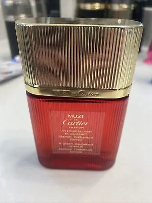 Must De Cartier Parfum 1.6oz New No Box GOLD Top RARE PURE Parfum • $190