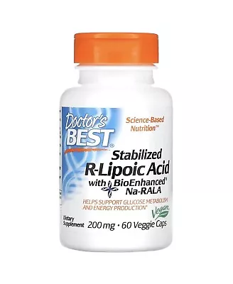 Stabilized R-Lipoic Acid With BioEnhanced Na-RALA 200 Mg 60 Veggie Caps • $26.79