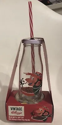 Kellogg’s Coco Pops Milk Bottle Gift Set New Cereal Vintage Style Collectable • $20.95