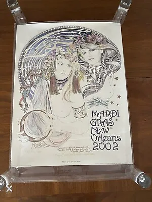 Mardi Gras 2002 Giclee Art Print Numbered 334 Mousie Signed Personalized • $59.99