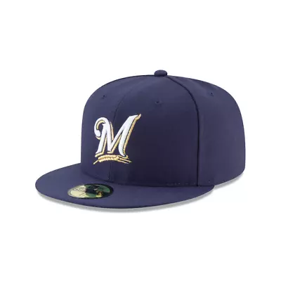 Milwaukee Brewers 59fifty New Era Navy Gm 2017 Fitted Hat • $19.95