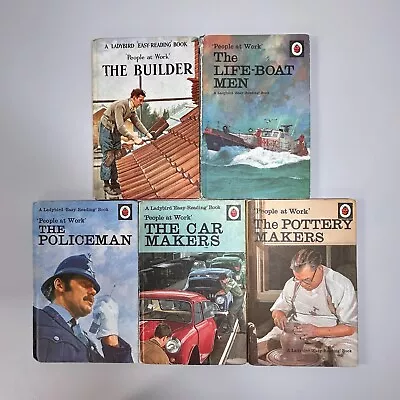 Vintage Ladybird Books People At Work Series 606B Bundle X 5 Different Books • £9.99