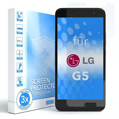 EAZY CASE 3x Screen Protector Glass For LG G5 Safety Film Hard Foil 9H • £5.66