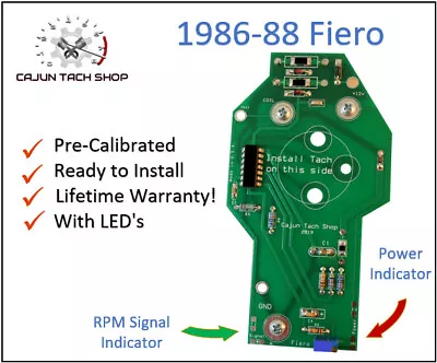 $48.99 • Buy Fiero V8 Conversion Tachometer Circuit Board, Use OEM Tachometer, LED's