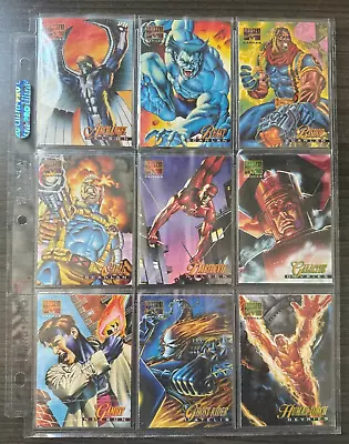 1995 Marvel Masterpieces COMPLETE CANVAS INSERT CARD SET #1-22 • $53