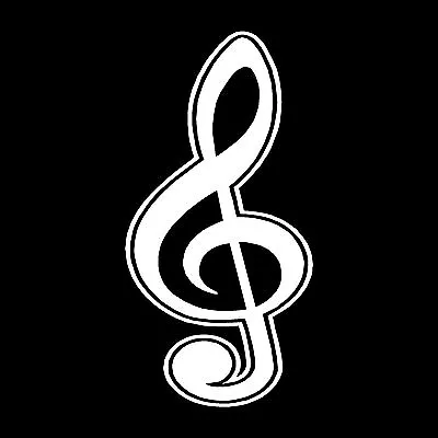 Music Note Vinyl Car Window Decal Funny Bumper Sticker • $4.50