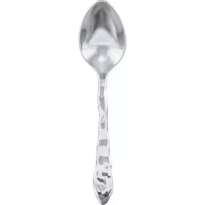 Formal Or Wedding Rock Silver Mini Tasting Spoons 20 Pack Plastic Tableware • $2.69