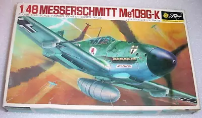 Fujimi 5A22 1:48 WW2 ME-109G-K German Fighter Plane Model Kit Complete Open Box • $13.99