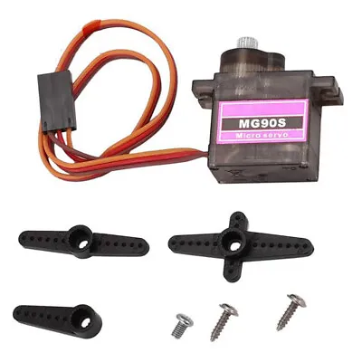 Plastic/Metal/Aluminum Gear MG90S Micro Servo Motor High Speed RC Helicopter • £2.70