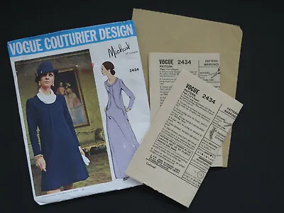 Size 12 VOGUE Couturier Design Pattern 2434 MICHAEL Of London UNCUT FF  Vintage • $38