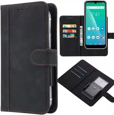 FREE EXPRESS OPTUS X Start 4 Universal Leather Wallet Movable Clip Case • $29.97