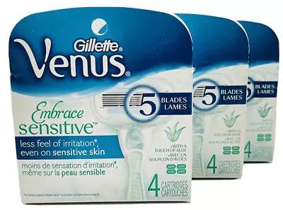 Gillette Venus Embrace Sensitive With Aloe 12 Cartridges • $54.99