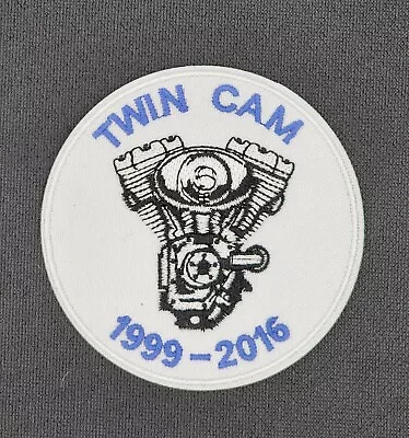 TWIN CAM Round Australia Harley Davidson Vest Iron Sew On Biker • $8.50