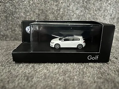 VW Golf White Dealership Model 1:87 Scale Diecast Model - New In Box • $49.77