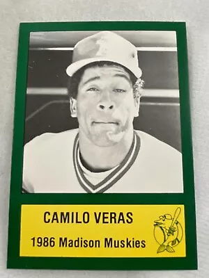 1986 Madison Muskies-TJSC Minor League Baseball Card#21-Camilo Veras • $7.95