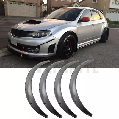 For Subaru Impreza Hatchback 4.5  Flexible Wide Body Kit Wheel Arch Carbon Fiber • $99.58