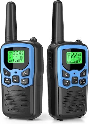 $38.99 • Buy 2 Pack Two Way Dual Band Radio Handheld Walkie Talkie Long Range UHF 22 Channels