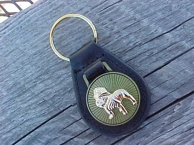 Mack Truck Fire Fighter Gold Leather Key Fob Nos Custom-made High Class Quality • $15