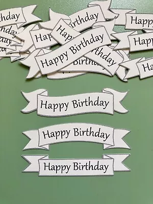 £1.60 • Buy Mixed Happy Birthday Card Making Banners Embellishments Sentiments Card Toppers