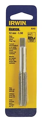 Irwin 8343 Hanson Carbon Steel Metric Plug Tap 6.25 L In. X 12 To 1.5 Dia. Mm. • $11.72