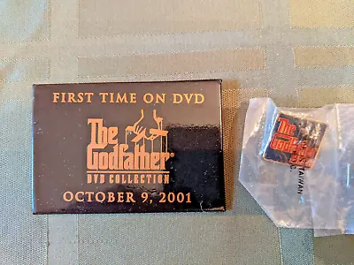 Lot Of 2 Vintage Original Godfather Promo Pins Buttons DVD Video Releases I 2 3 • $5